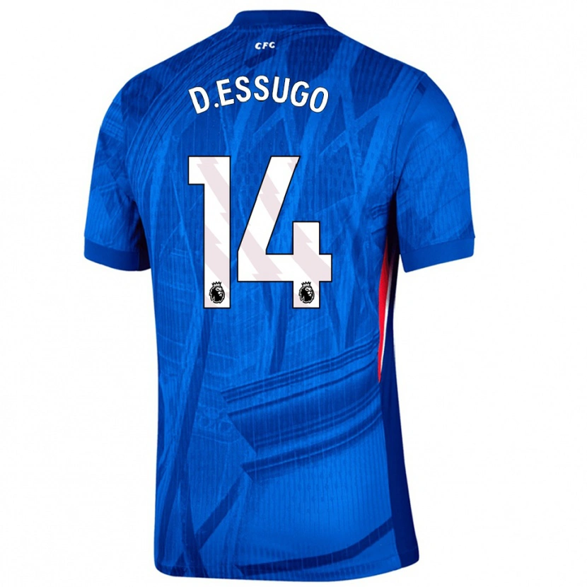 Danxen Femme Maillot Dário Essugo #14 Bleu Blanc Tenues Domicile 2025/26 T-Shirt