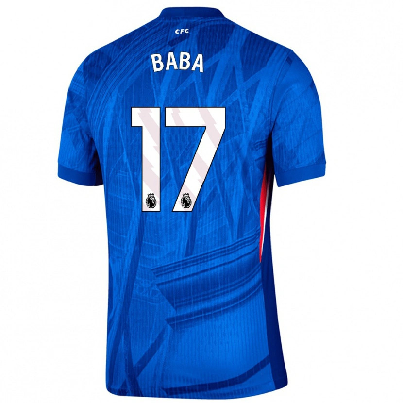 Danxen Femme Maillot Abdul-Rahman Baba #17 Bleu Blanc Tenues Domicile 2025/26 T-Shirt