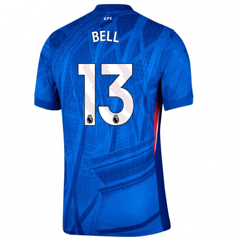 Danxen Femme Maillot Toby Bell #13 Bleu Blanc Tenues Domicile 2025/26 T-Shirt