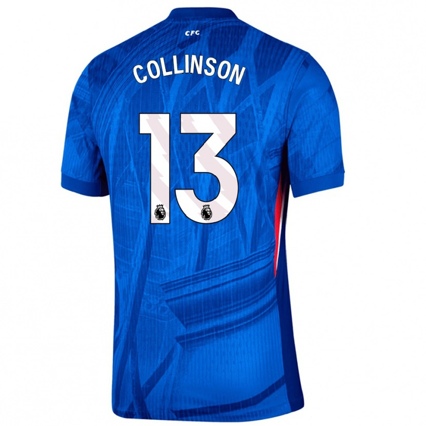 Danxen Femme Maillot Isaac Collinson #13 Bleu Blanc Tenues Domicile 2025/26 T-Shirt