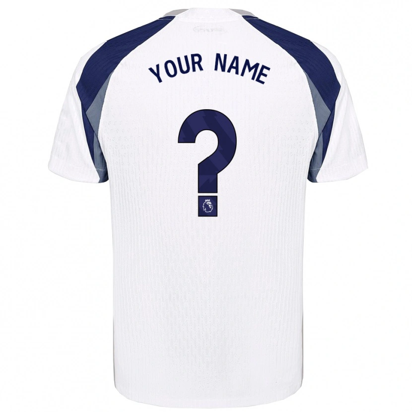 Danxen Femme Maillot Votre Nom #0 Blanc Marine Tenues Domicile 2025/26 T-Shirt