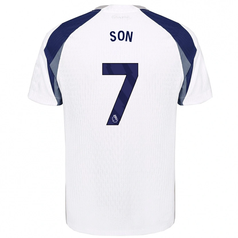 Danxen Femme Maillot Heung-Min Son #7 Blanc Marine Tenues Domicile 2025/26 T-Shirt