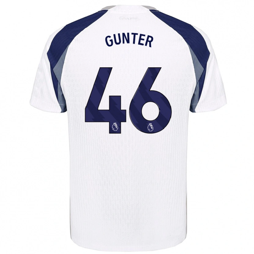 Danxen Femme Maillot Luca Gunter #46 Blanc Marine Tenues Domicile 2025/26 T-Shirt