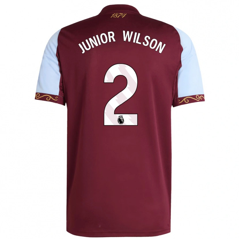 Danxen Femme Maillot Junior Wilson #2 Bourgogne Bleu Ciel Tenues Domicile 2025/26 T-Shirt