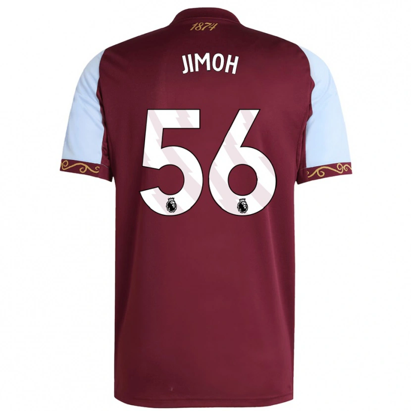 Danxen Femme Maillot Jamaldeen Jimoh-Aloba #56 Bourgogne Bleu Ciel Tenues Domicile 2025/26 T-Shirt