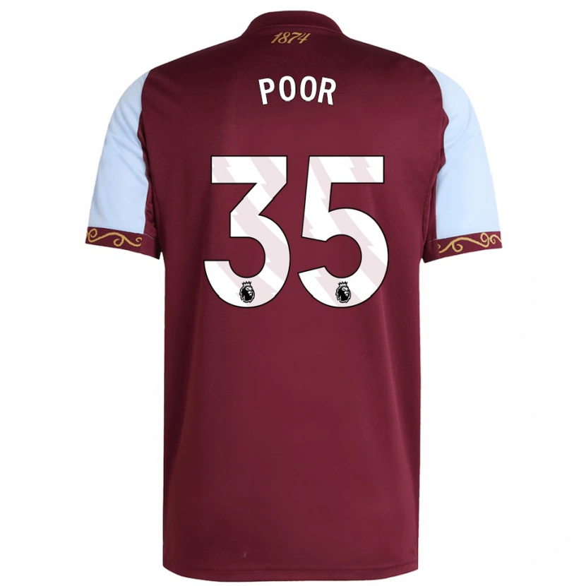 Danxen Femme Maillot Sophia Poor #35 Bourgogne Bleu Ciel Tenues Domicile 2025/26 T-Shirt