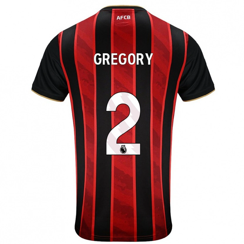 Danxen Femme Maillot Karlos Gregory #2 Rouge Noir Tenues Domicile 2025/26 T-Shirt