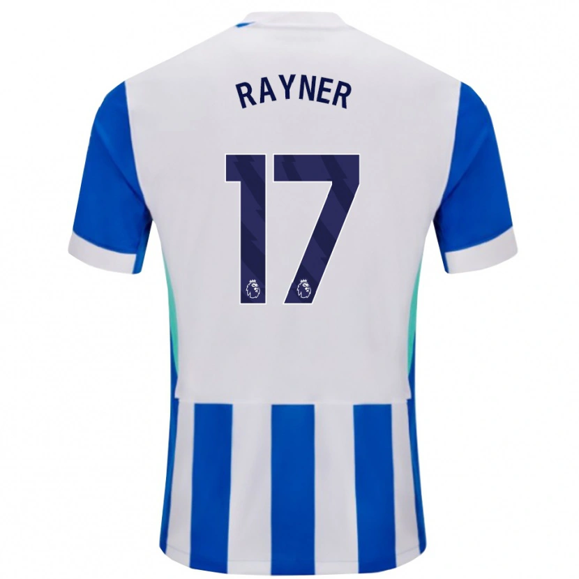 Danxen Femme Maillot Bex Rayner #17 Bleu Blanc Tenues Domicile 2025/26 T-Shirt