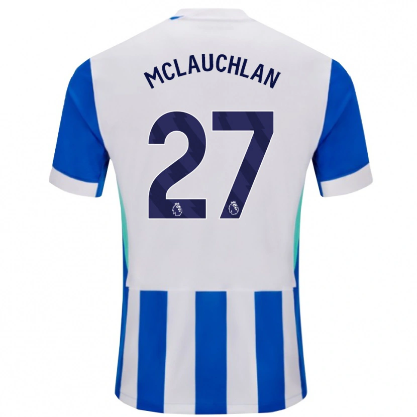 Danxen Femme Maillot Rachel Mclauchlan #27 Bleu Blanc Tenues Domicile 2025/26 T-Shirt