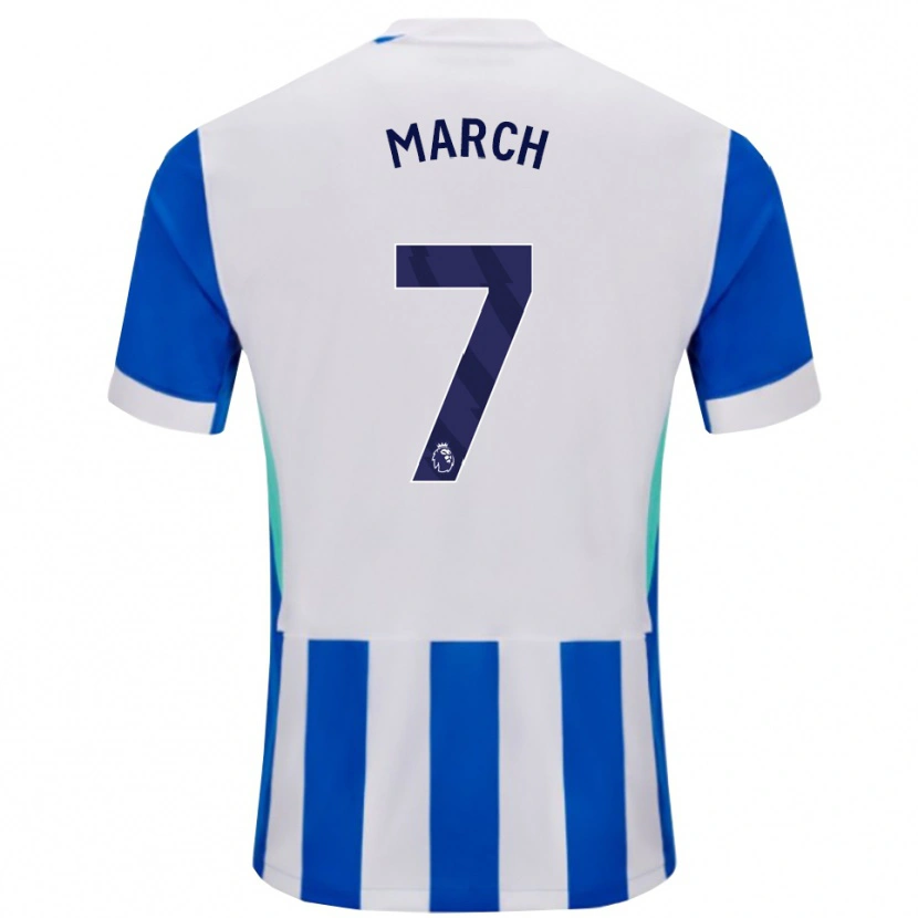 Danxen Femme Maillot Solly March #7 Bleu Blanc Tenues Domicile 2025/26 T-Shirt