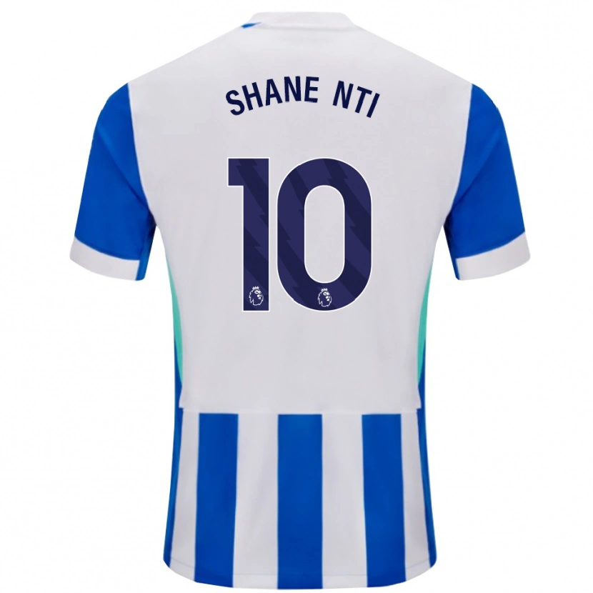Danxen Femme Maillot Shane Nti #10 Bleu Blanc Tenues Domicile 2025/26 T-Shirt
