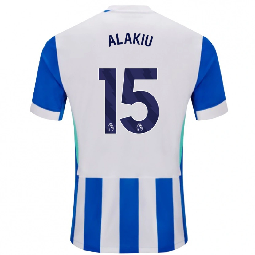 Danxen Femme Maillot Isaiah Alakiu #15 Bleu Blanc Tenues Domicile 2025/26 T-Shirt
