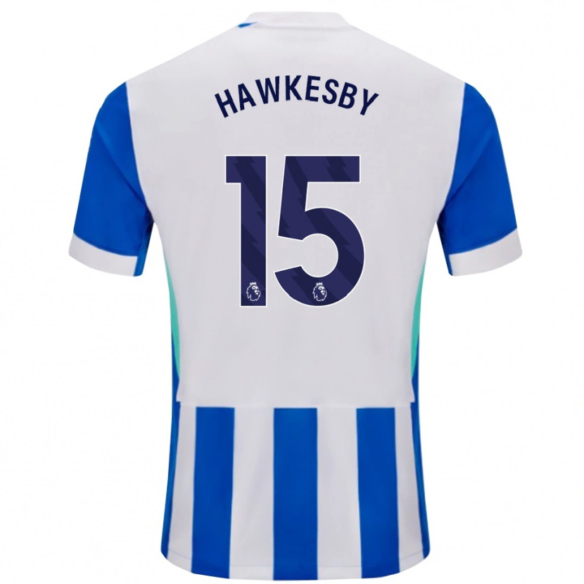 Danxen Femme Maillot Mackenzie Hawkesby #15 Bleu Blanc Tenues Domicile 2025/26 T-Shirt