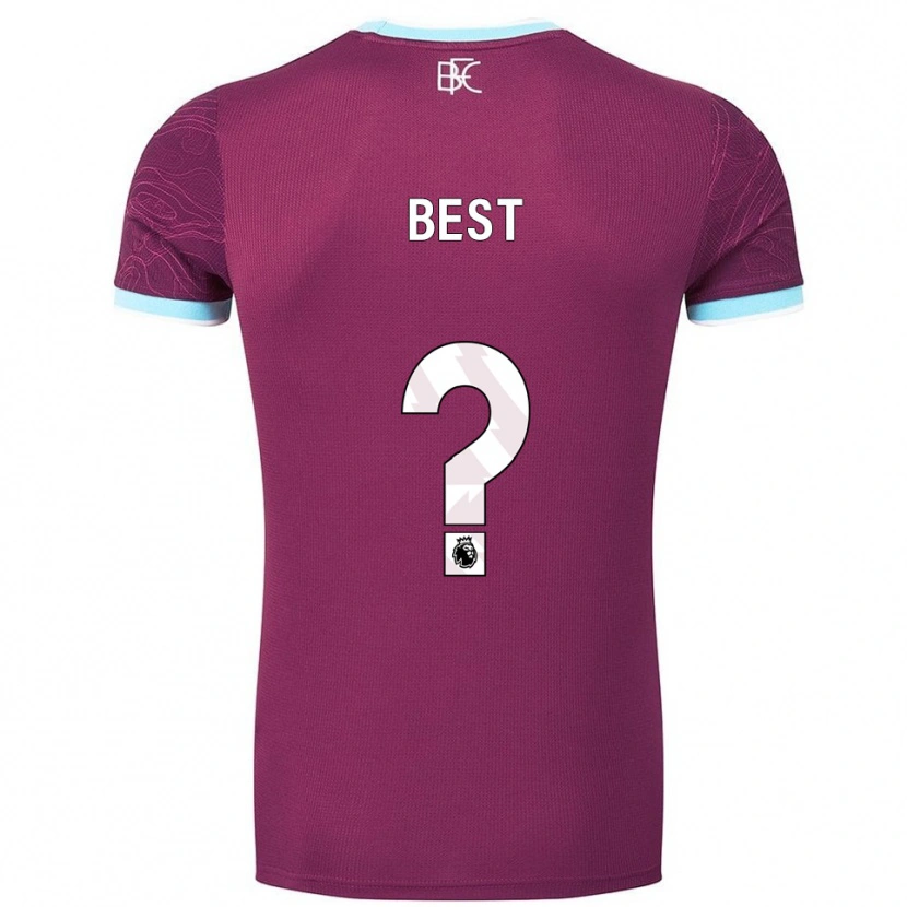 Danxen Femme Maillot Freddie Best #0 Bourgogne Bleu Ciel Tenues Domicile 2025/26 T-Shirt