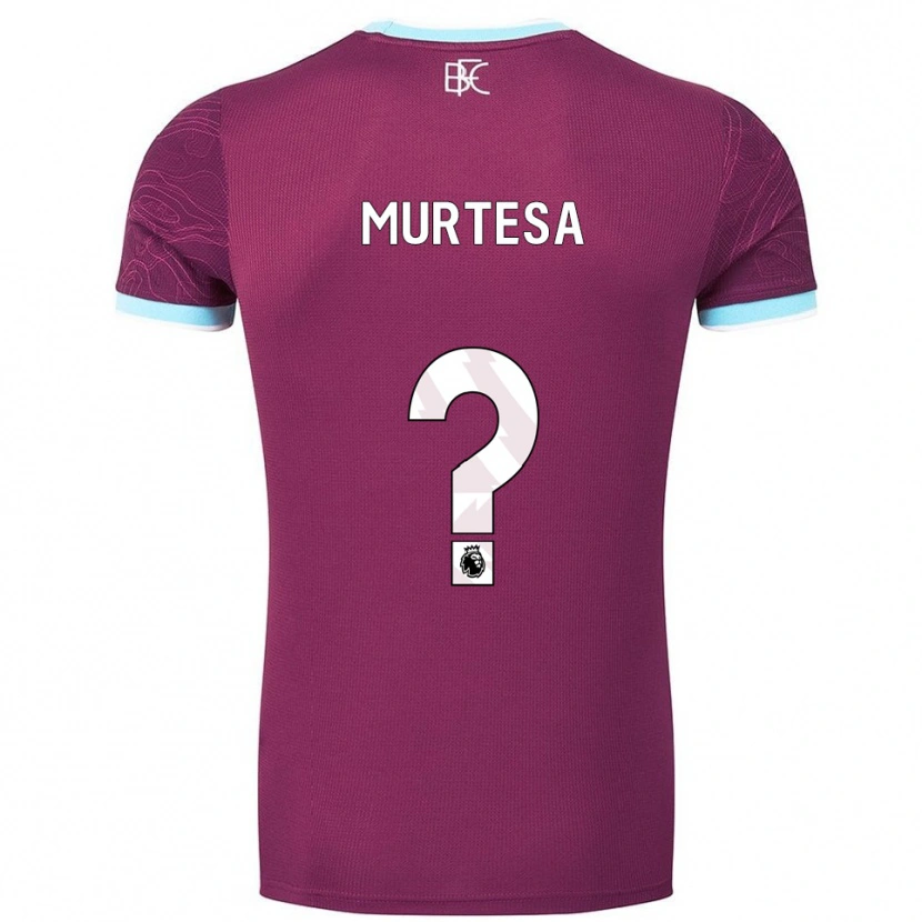 Danxen Femme Maillot Anwar Murtesa #0 Bourgogne Bleu Ciel Tenues Domicile 2025/26 T-Shirt