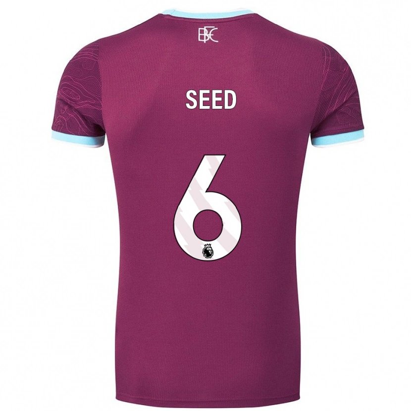 Danxen Femme Maillot Helen Seed #6 Bourgogne Bleu Ciel Tenues Domicile 2025/26 T-Shirt
