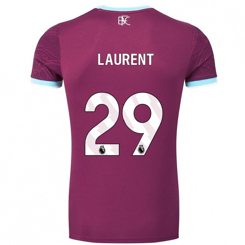 Danxen Femme Maillot Josh Laurent #29 Bourgogne Bleu Ciel Tenues Domicile 2025/26 T-Shirt