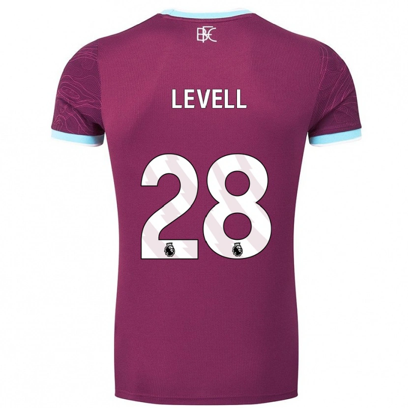 Danxen Femme Maillot Kirstie Levell #28 Bourgogne Bleu Ciel Tenues Domicile 2025/26 T-Shirt