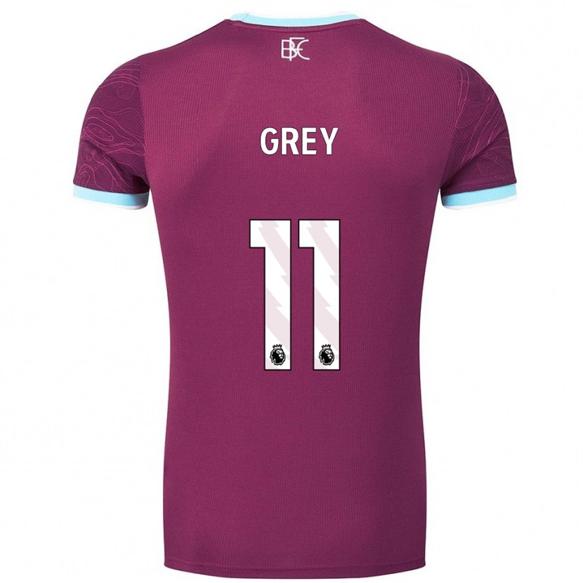 Danxen Femme Maillot Anna Grey #11 Bourgogne Bleu Ciel Tenues Domicile 2025/26 T-Shirt