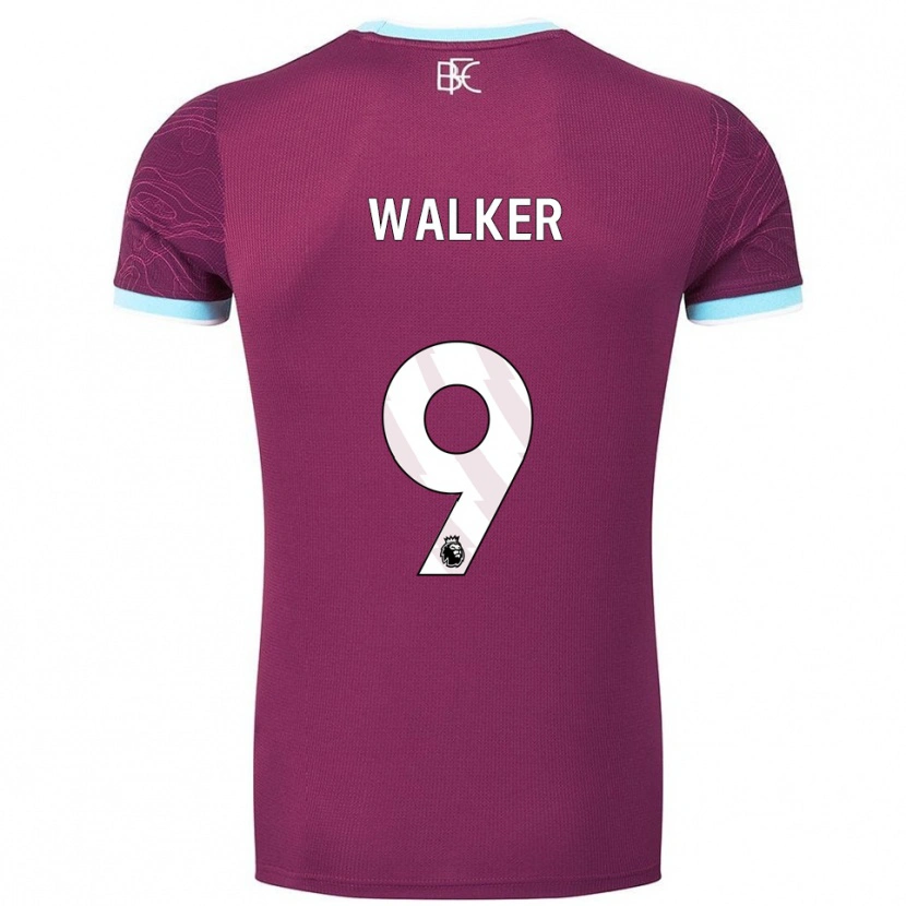 Danxen Femme Maillot Claudia Walker #9 Bourgogne Bleu Ciel Tenues Domicile 2025/26 T-Shirt