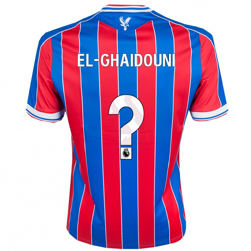 Danxen Femme Maillot Nabil El-Ghaidouni Taitt #0 Bleu Rouge Blanc Tenues Domicile 2025/26 T-Shirt