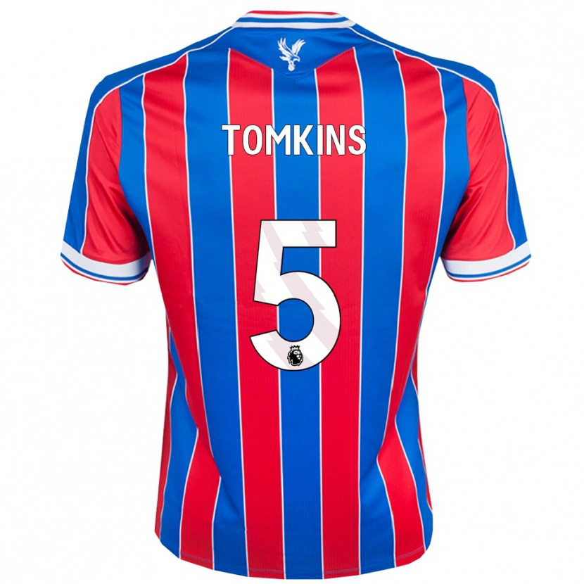Danxen Femme Maillot James Tomkins #5 Bleu Rouge Blanc Tenues Domicile 2025/26 T-Shirt
