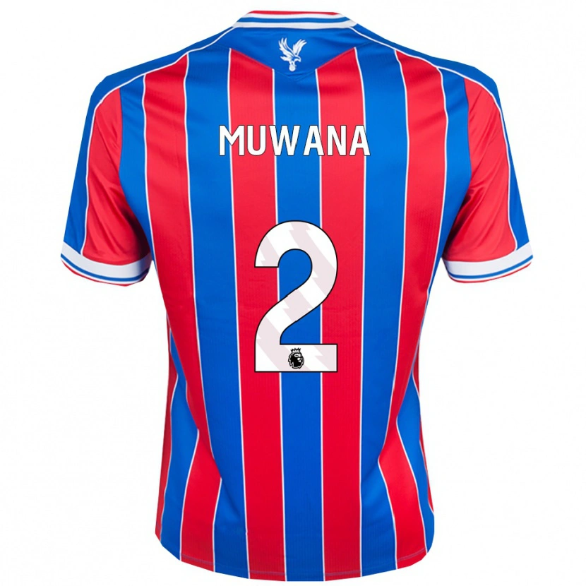 Danxen Femme Maillot Joshua Muwana #2 Bleu Rouge Blanc Tenues Domicile 2025/26 T-Shirt