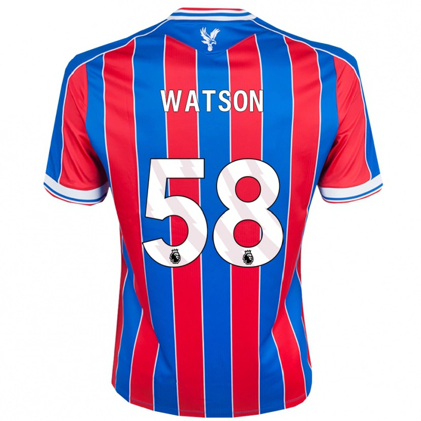 Danxen Femme Maillot Noah Watson #58 Bleu Rouge Blanc Tenues Domicile 2025/26 T-Shirt