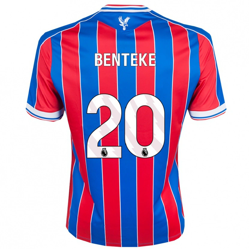 Danxen Femme Maillot Christian Benteke #20 Bleu Rouge Blanc Tenues Domicile 2025/26 T-Shirt