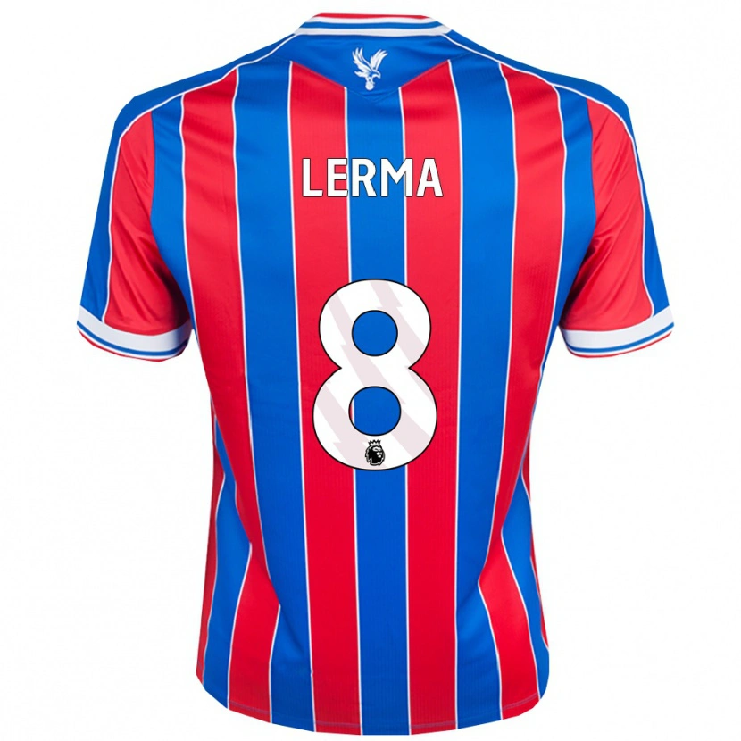 Danxen Femme Maillot Jefferson Lerma #8 Bleu Rouge Blanc Tenues Domicile 2025/26 T-Shirt