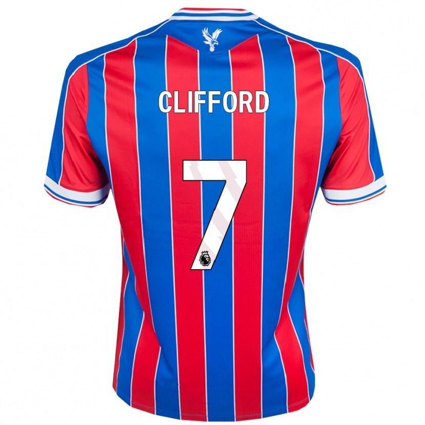Danxen Femme Maillot Charley Clifford #7 Bleu Rouge Blanc Tenues Domicile 2025/26 T-Shirt