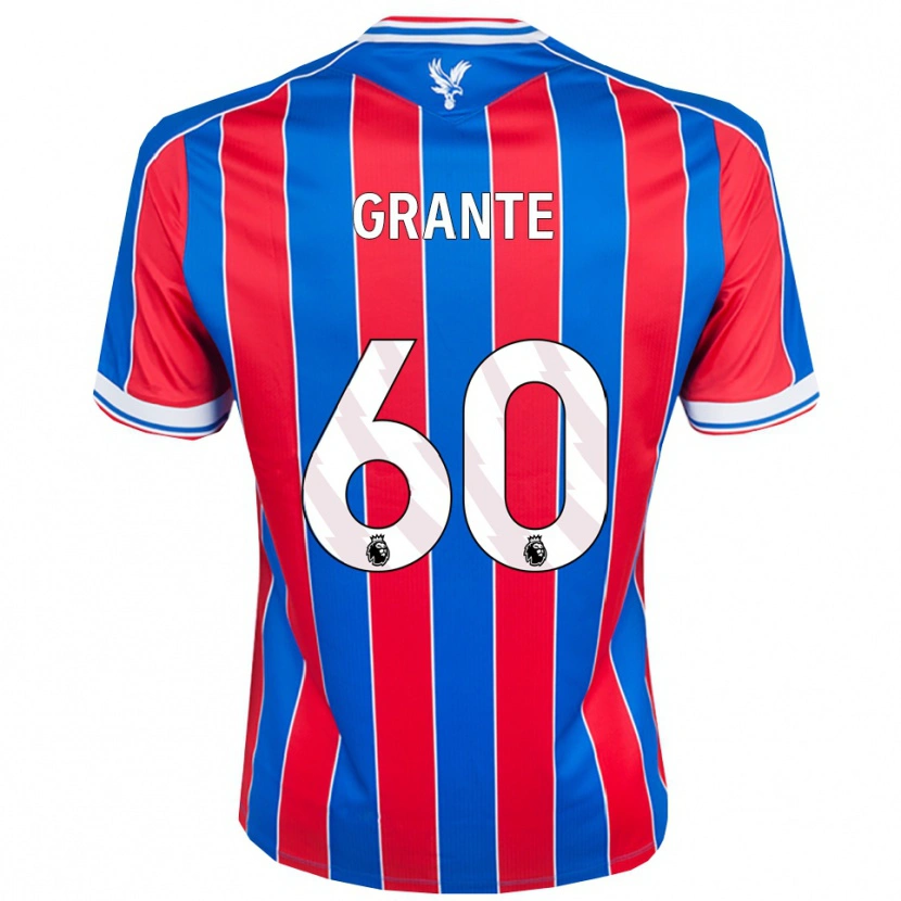 Danxen Femme Maillot Jake Grante #60 Bleu Rouge Blanc Tenues Domicile 2025/26 T-Shirt