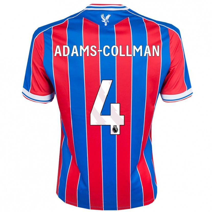 Danxen Femme Maillot Kai-Reece Adams-Collman #4 Bleu Rouge Blanc Tenues Domicile 2025/26 T-Shirt
