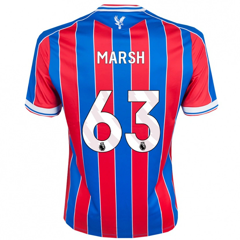 Danxen Femme Maillot Zach Marsh #63 Bleu Rouge Blanc Tenues Domicile 2025/26 T-Shirt