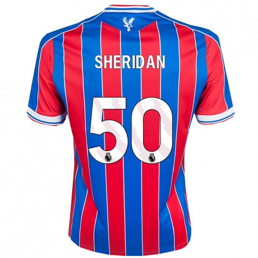 Danxen Femme Maillot Joe Sheridan #50 Bleu Rouge Blanc Tenues Domicile 2025/26 T-Shirt