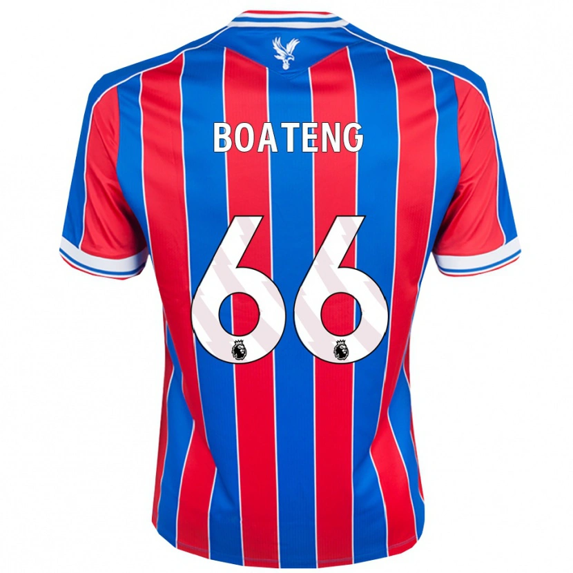 Danxen Femme Maillot David Boateng #66 Bleu Rouge Blanc Tenues Domicile 2025/26 T-Shirt