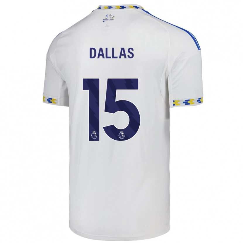 Danxen Femme Maillot Stuart Dallas #15 Blanc Bleu Tenues Domicile 2025/26 T-Shirt