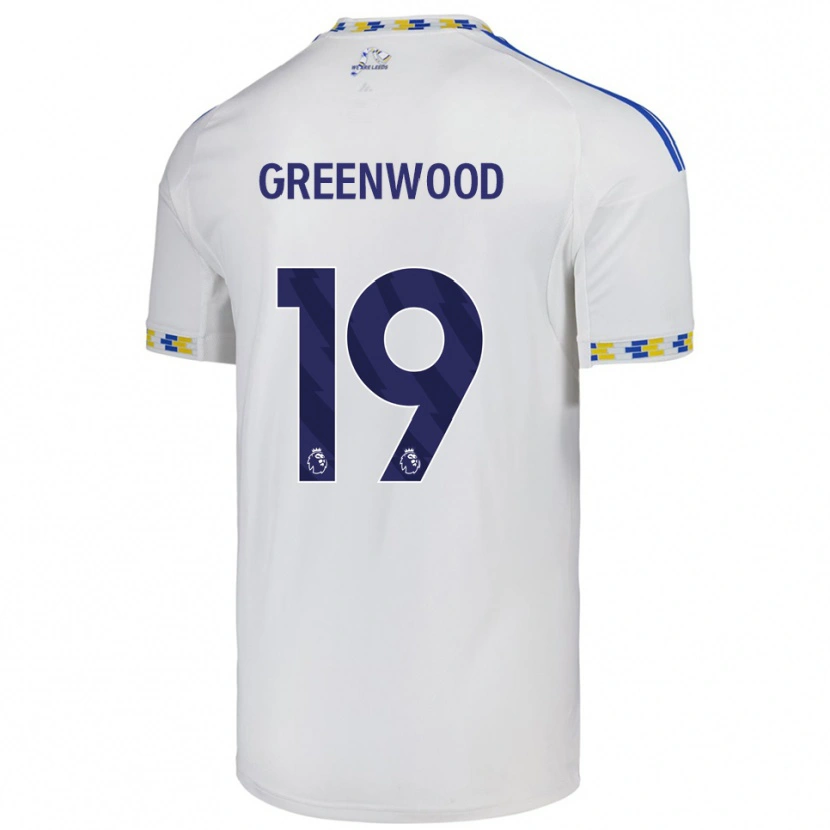Danxen Femme Maillot Sam Greenwood #19 Blanc Bleu Tenues Domicile 2025/26 T-Shirt