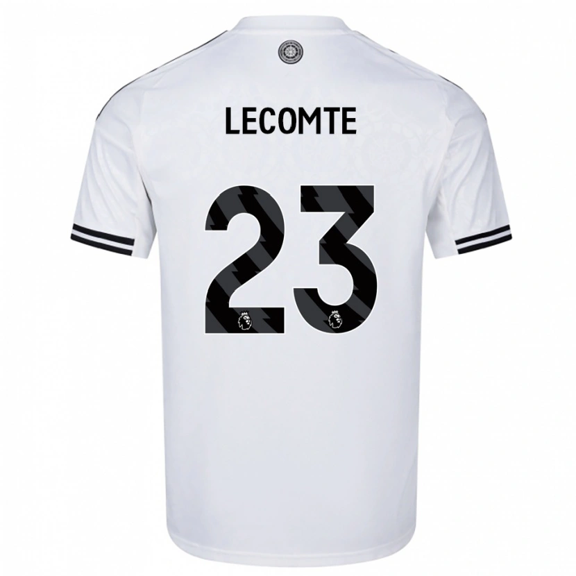 Danxen Femme Maillot Benjamin Lecomte #23 Blanc Noir Tenues Domicile 2025/26 T-Shirt