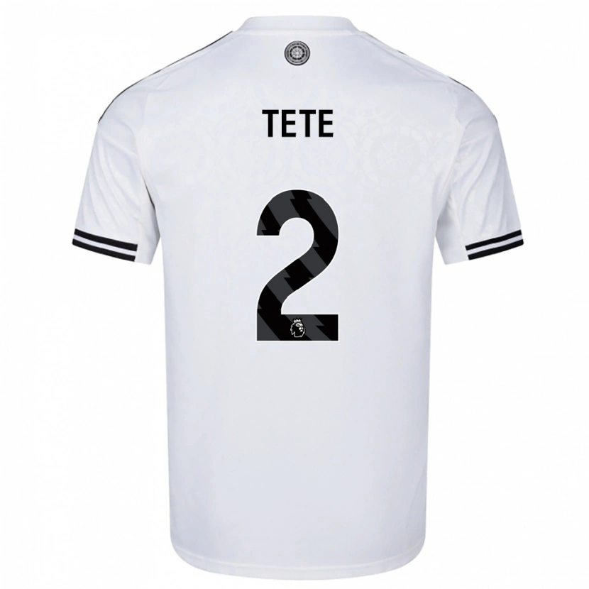 Danxen Femme Maillot Kenny Tete #2 Blanc Noir Tenues Domicile 2025/26 T-Shirt