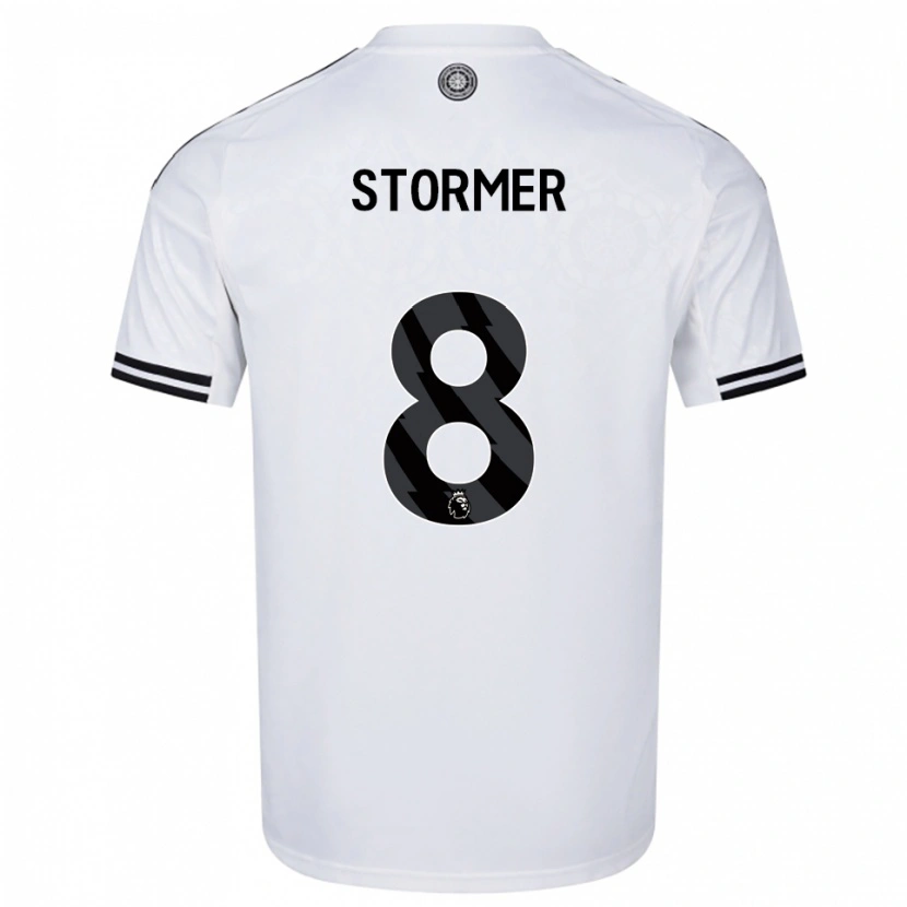 Danxen Femme Maillot Becky Stormer #8 Blanc Noir Tenues Domicile 2025/26 T-Shirt