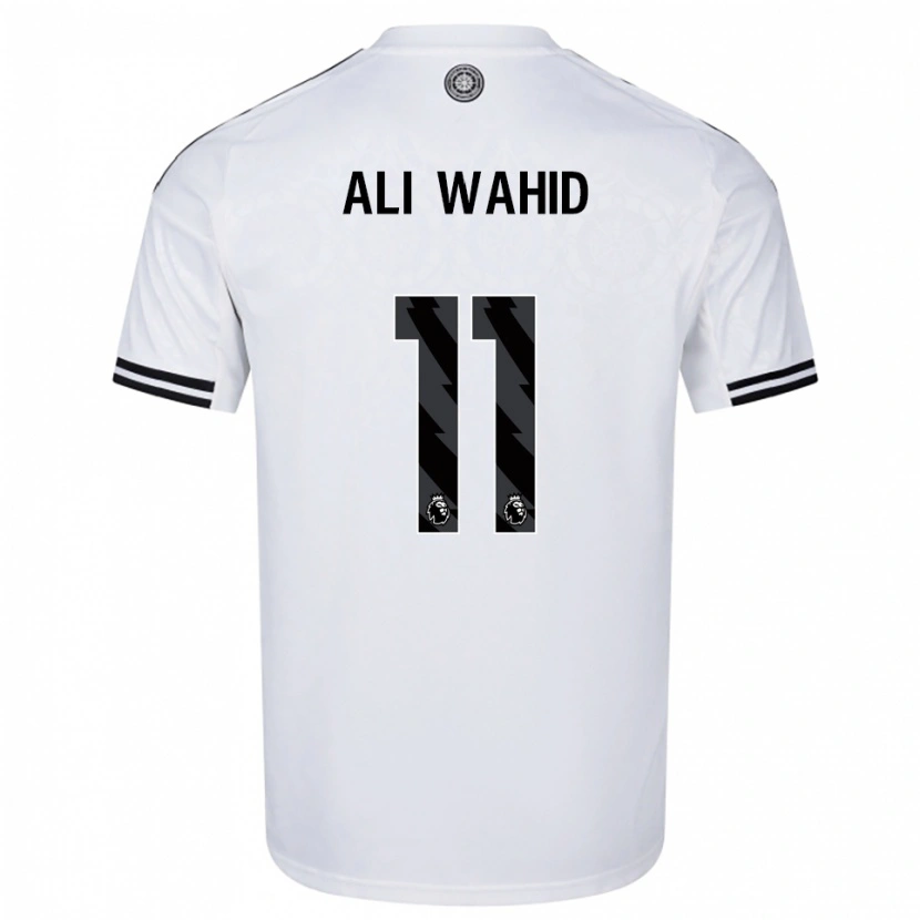 Danxen Femme Maillot Farhaan Ali Wahid #11 Blanc Noir Tenues Domicile 2025/26 T-Shirt
