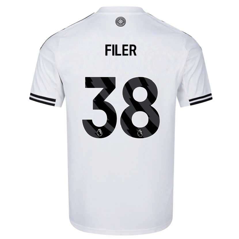 Danxen Femme Maillot Maddie Filer #38 Blanc Noir Tenues Domicile 2025/26 T-Shirt
