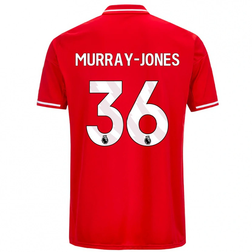 Danxen Femme Maillot George Murray-Jones #36 Rouge Blanc Tenues Domicile 2025/26 T-Shirt