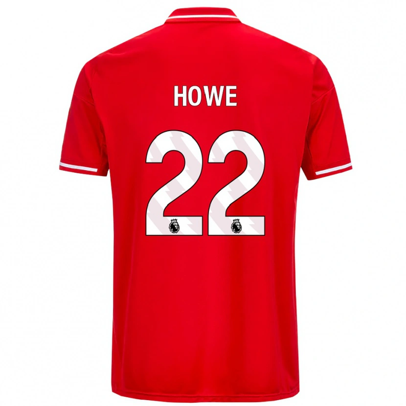 Danxen Femme Maillot Casey Howe #22 Rouge Blanc Tenues Domicile 2025/26 T-Shirt