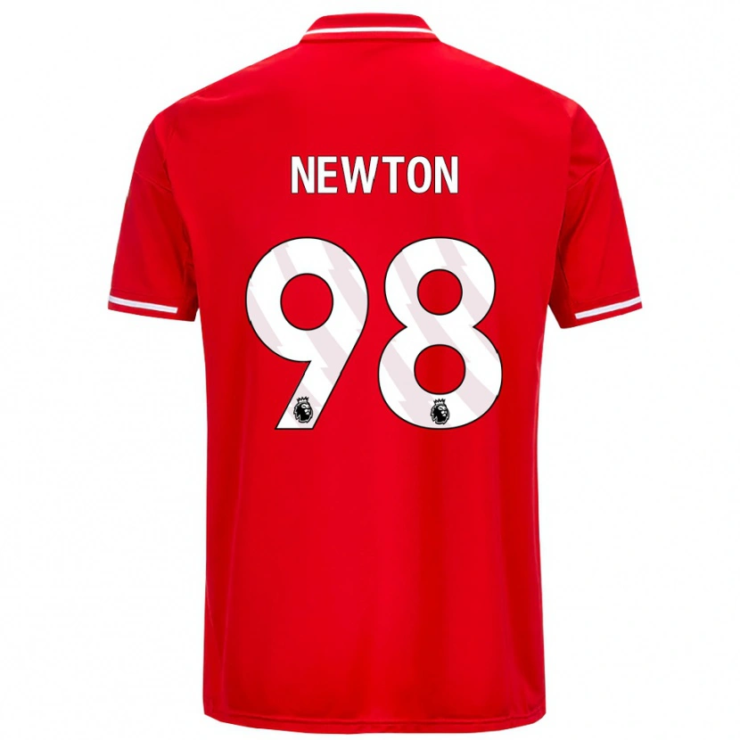 Danxen Femme Maillot Jamie Newton #98 Rouge Blanc Tenues Domicile 2025/26 T-Shirt
