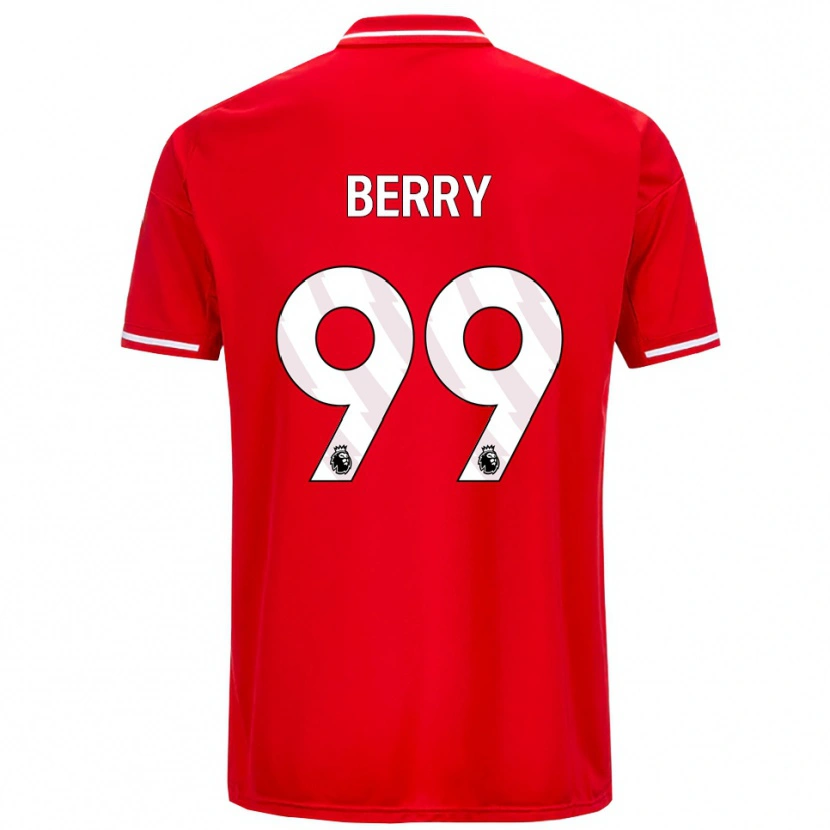 Danxen Femme Maillot Adam Berry #99 Rouge Blanc Tenues Domicile 2025/26 T-Shirt