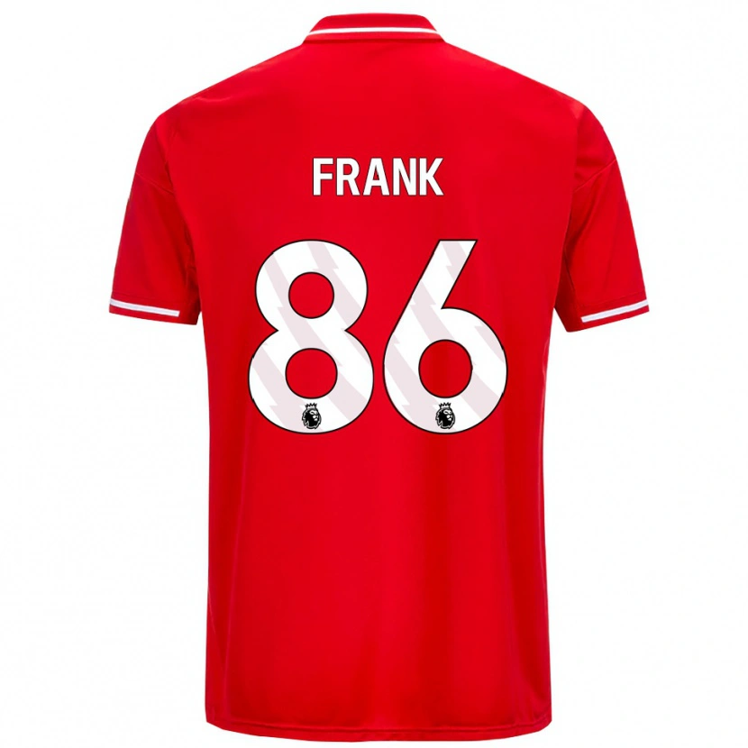 Danxen Femme Maillot Frank Djamna #86 Rouge Blanc Tenues Domicile 2025/26 T-Shirt