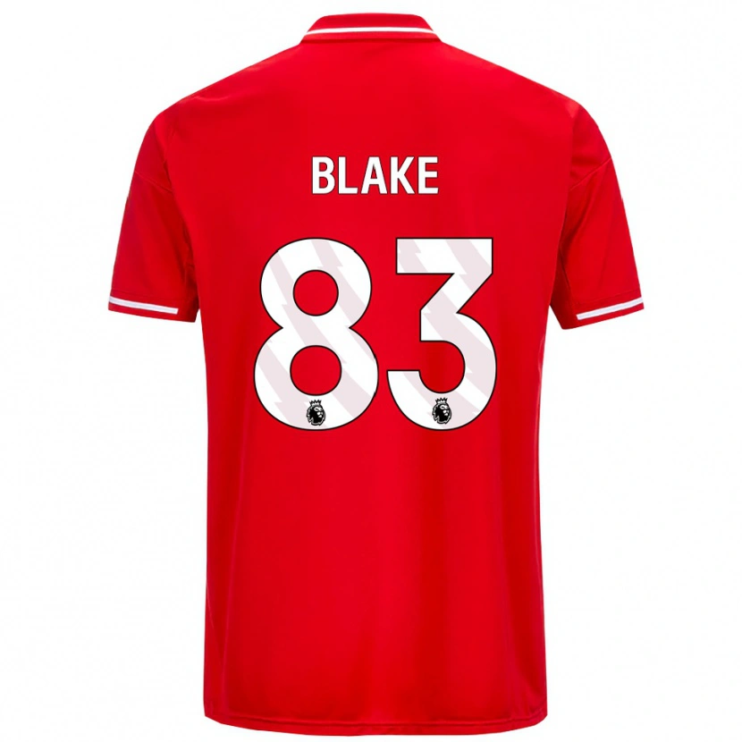 Danxen Femme Maillot Zyan Blake #83 Rouge Blanc Tenues Domicile 2025/26 T-Shirt