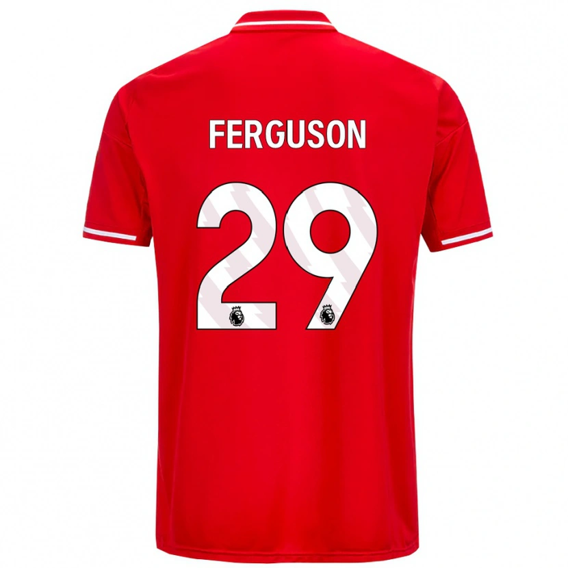 Danxen Femme Maillot Georgie Ferguson #29 Rouge Blanc Tenues Domicile 2025/26 T-Shirt